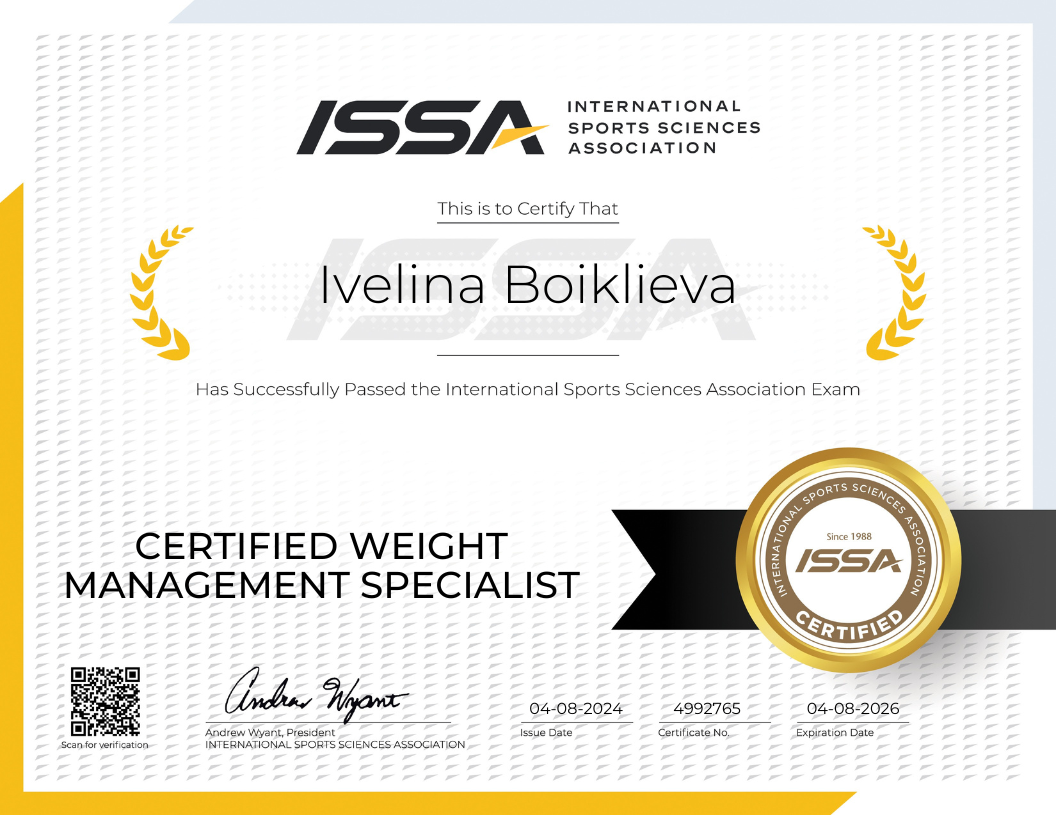 ISSA Weight Management Specialist Certification